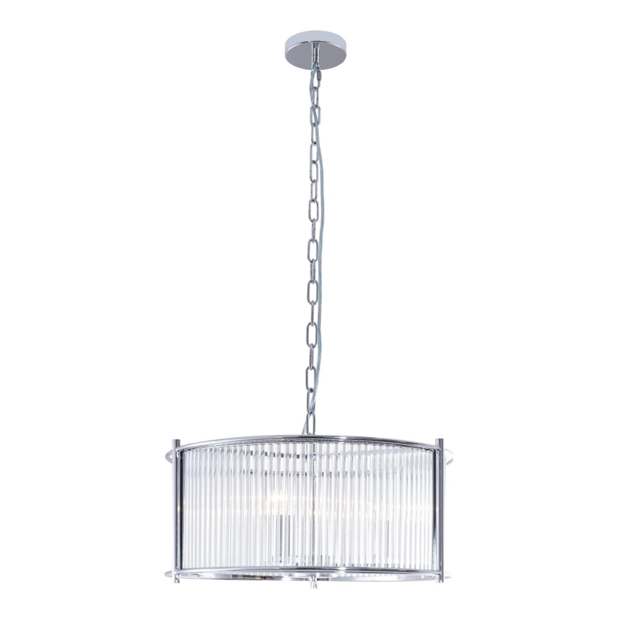 Zuma Line - Pendel med kædeophæng 3xE27/40W/230V skinnende krom