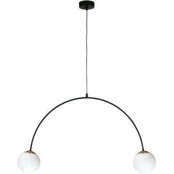 Zuma Line - Pendel med wireophæng 2xE14/10W/230V sort