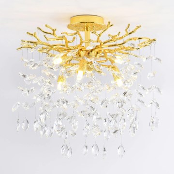 Zuma Line - Plafondlampe 6 x G9, 3,5 W, 230 V, Ø 50 cm, guld