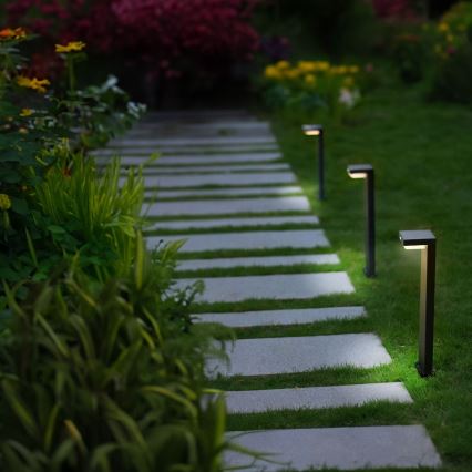 Zuma Line - LED solcellelampe med bevægelsessensor LED/4,5W/2000 mAh IP44 sort