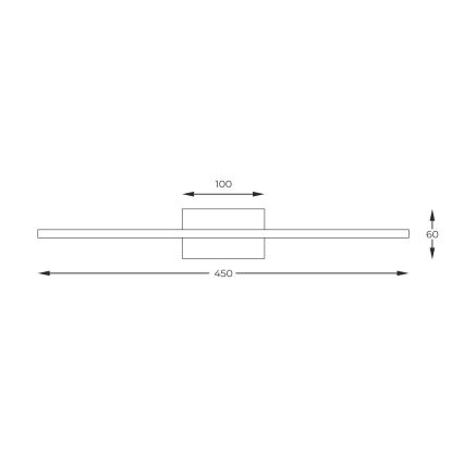 Zuma Line - LED gallerilampe LED/10W/230V 45 cm guldfarvet