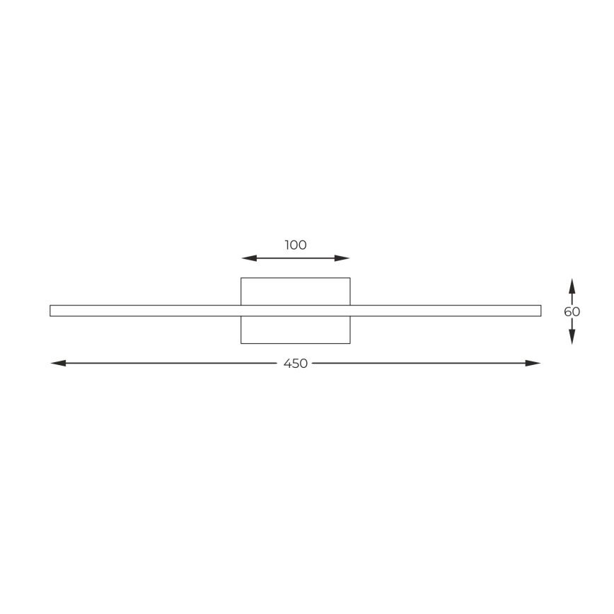 Zuma Line - LED gallerilampe LED/10W/230V 45 cm guldfarvet