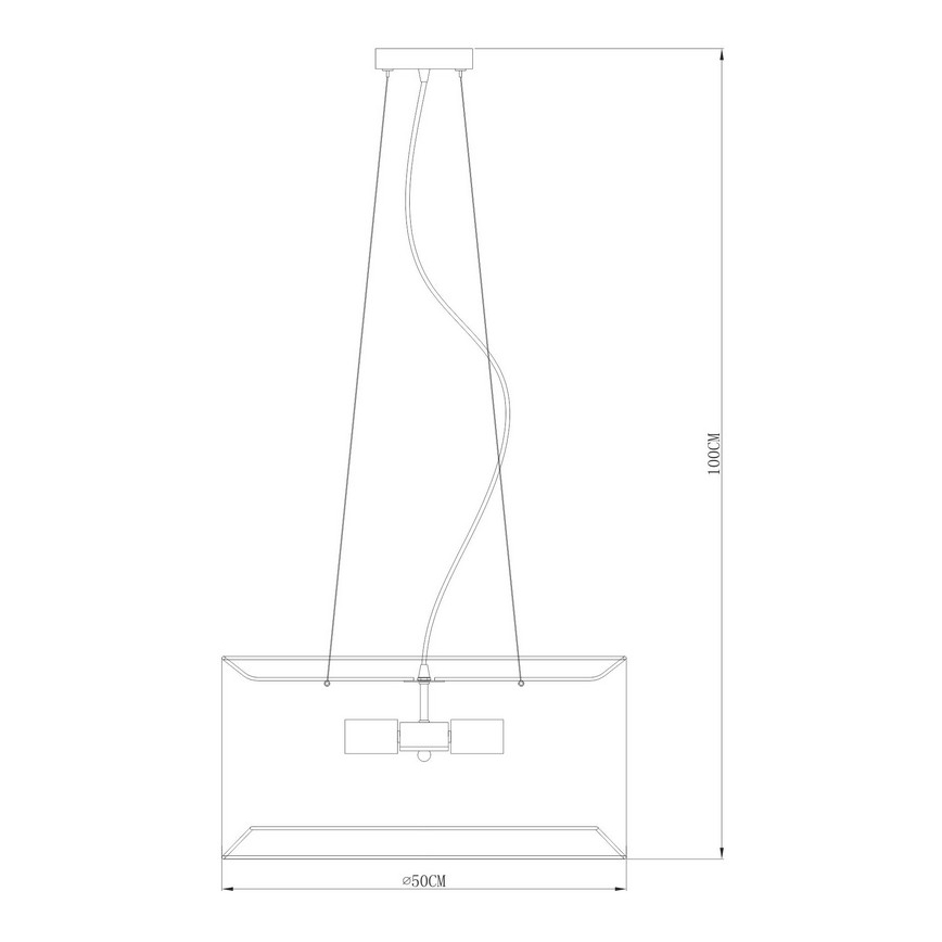 Zuma Line - Pendel 4xE27/60W/230V sort