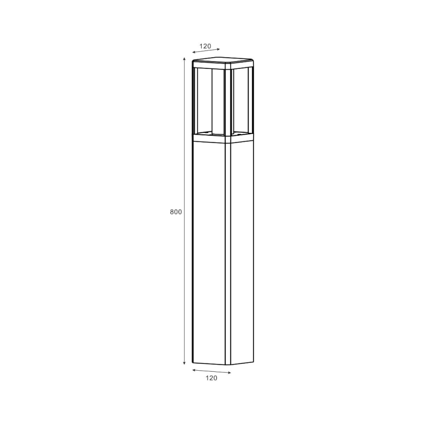 Zuma Line - LED udendørslampe LED/12W/230V IP65 sort