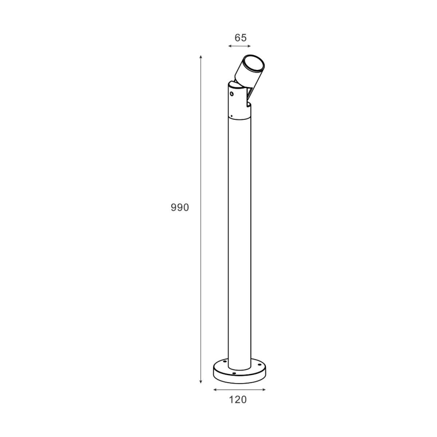 Zuma Line - Udendørslampe 1xGU10/35W/230V IP65 sort
