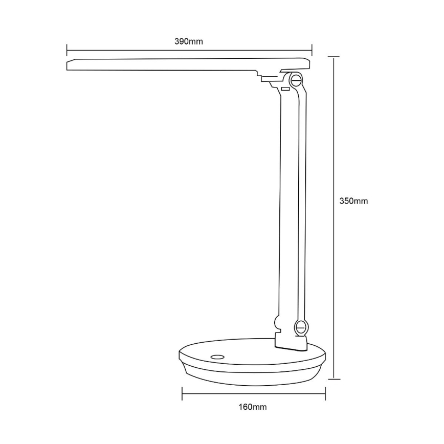 Zuma Line - LED bordlampe LED/5W/230V 3000-6000K sort