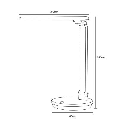 Zuma Line - LED bordlampe LED/5W/230V 3000-6000K hvid