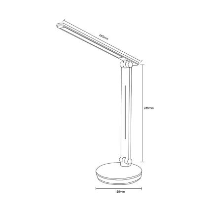 Zuma Line - LED RGBW Bordlampe dæmpbar LED/5W/230V 3000-6000K sort