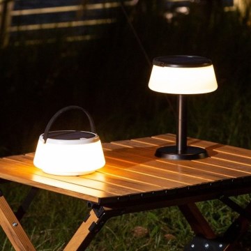 Zuma Line - Soldrevet LED bordlampe dæmpbar og genopladelig LED/2,2W/2000 mAh IP44 sort