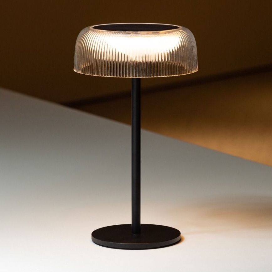Zuma Line - Soldrevet LED bordlampe dæmpbar og genopladelig LED/2,5W/2000 mAh IP44 sort