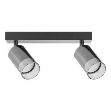 Zuma Line - Spotlampe 2xGU10/50W/230V sort/grå