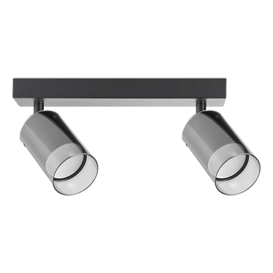 Zuma Line - Spotlampe 2xGU10/50W/230V sort/grå
