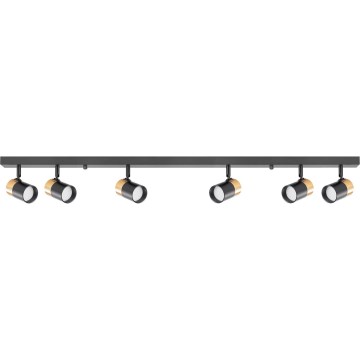 Zuma Line - Spotlampe 6xGU10/50W/230V sort/guldfarvet