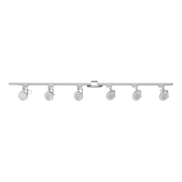 Zuma Line - Spotlampe i skinnesystem 6xGU10/10W/230V hvid