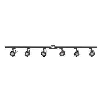 Zuma Line - Spotlampe i skinnesystem 6xGU10/10W/230V sort