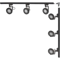 Zuma Line - Spotlight til skinnesystem 6xGU10/15W/230V sort