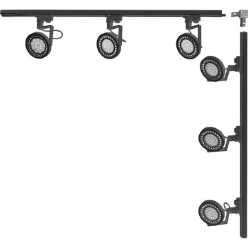 Zuma Line - Spotlight til skinnesystem 6xGU10/15W/230V sort