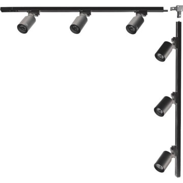 Zuma Line - Spotlys i 6xGU10/35W/230V skinnesystem sort