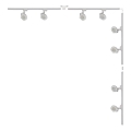 Zuma Line - Spotlys i skinne system 8xGU10/15W/230V hvidt