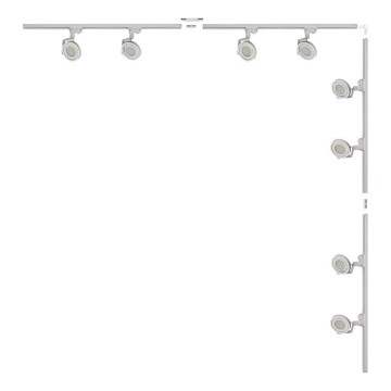Zuma Line - Spotlys i skinne system 8xGU10/15W/230V hvidt