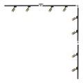 Zuma Line - Spotlys i skinsystem 8xGU10/35W/230V sort/guld