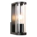 Zuma Line - Udendørs væglampe 1xE27/60W/230V IP44 sort