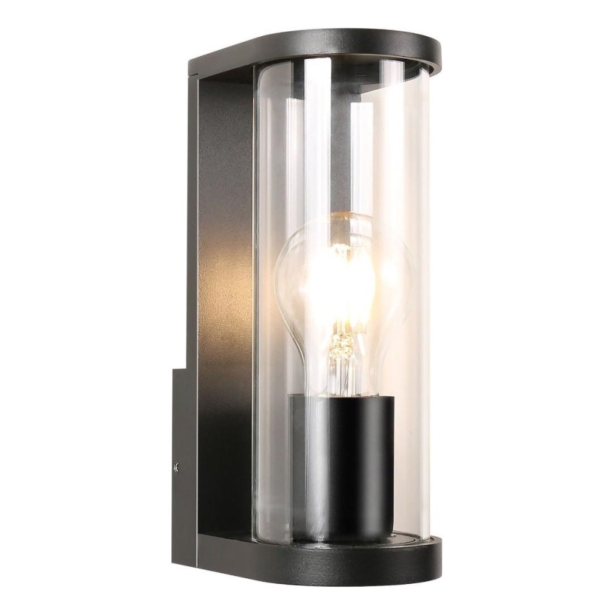 Zuma Line - Udendørs væglampe 1xE27/60W/230V IP44 sort