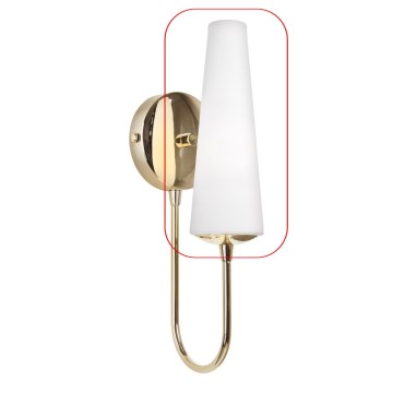 Zuma Line - Udskiftningsglas til lysekrone og væ lampe E14 diameter 7 cm