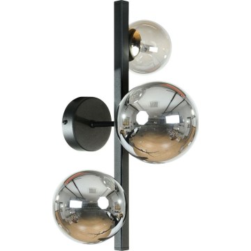 Zuma Line - Væglampe 3xG9/8W/230V sort/røget