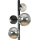 Zuma Line - Væglampe 3xG9/8W/230V sort/røget