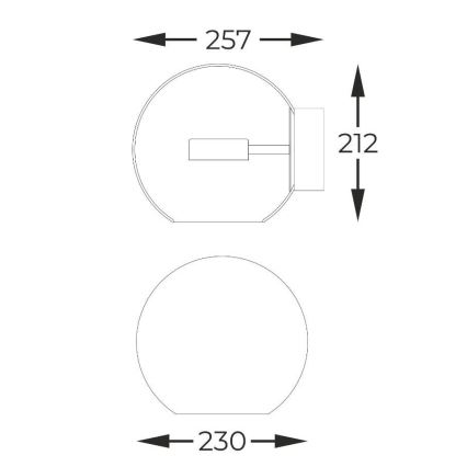 Zuma Line - LED væglampe LED/5W/230V skinnende krom