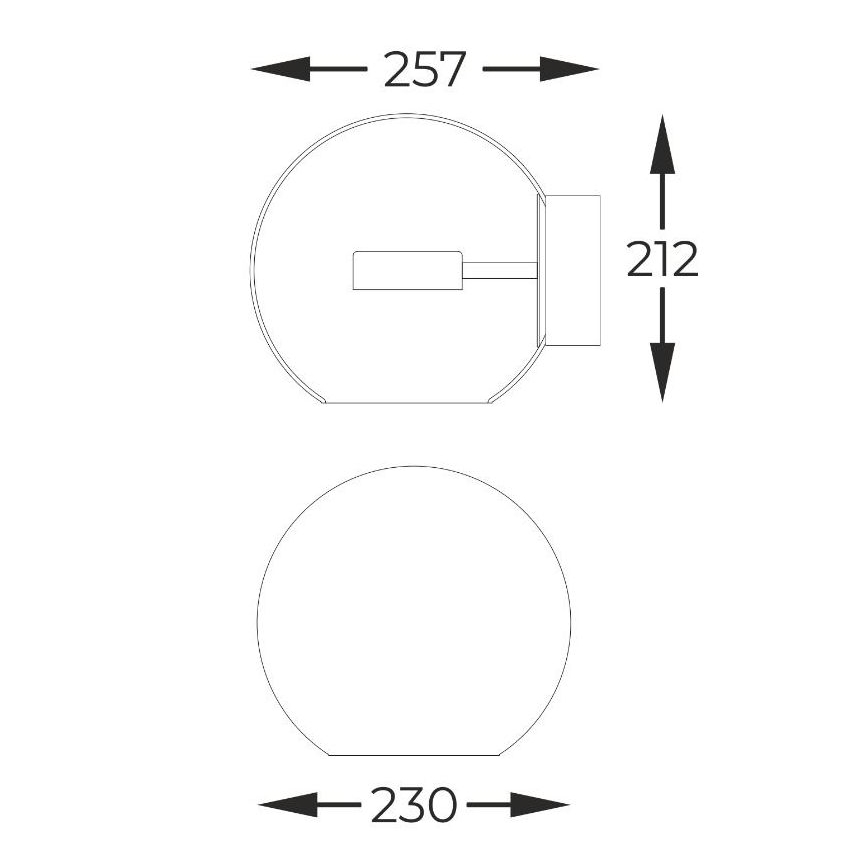Zuma Line - LED væglampe LED/5W/230V guldfarvet