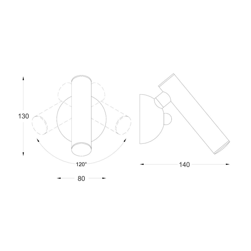 Zuma Line - LED vægspot LED/5W/230V guldfarvet