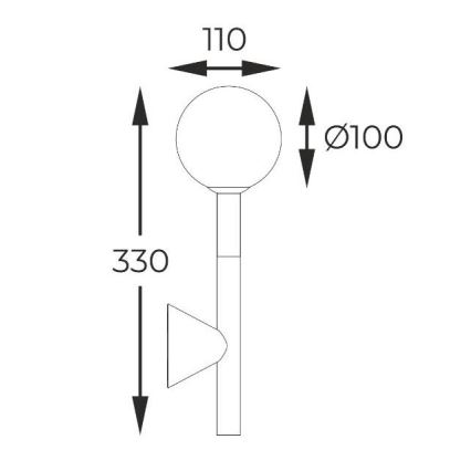 Zuma Line - Væglampe 1xG9/4W/230V sort