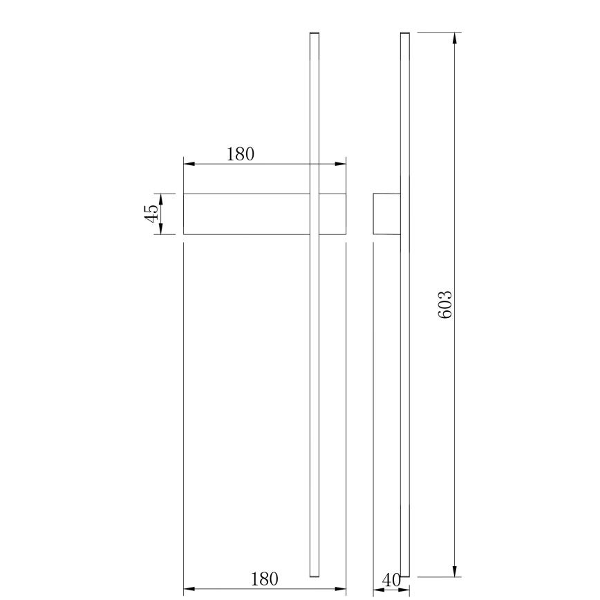 Zuma Line - LED væglampe LED/8W/230V 3000/4000/6000K 60 cm guldfarvet