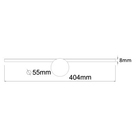 Zuma Line - LED spejllampe til badeværelse LED/6W/230V 40 cm IP44 skinnende krom