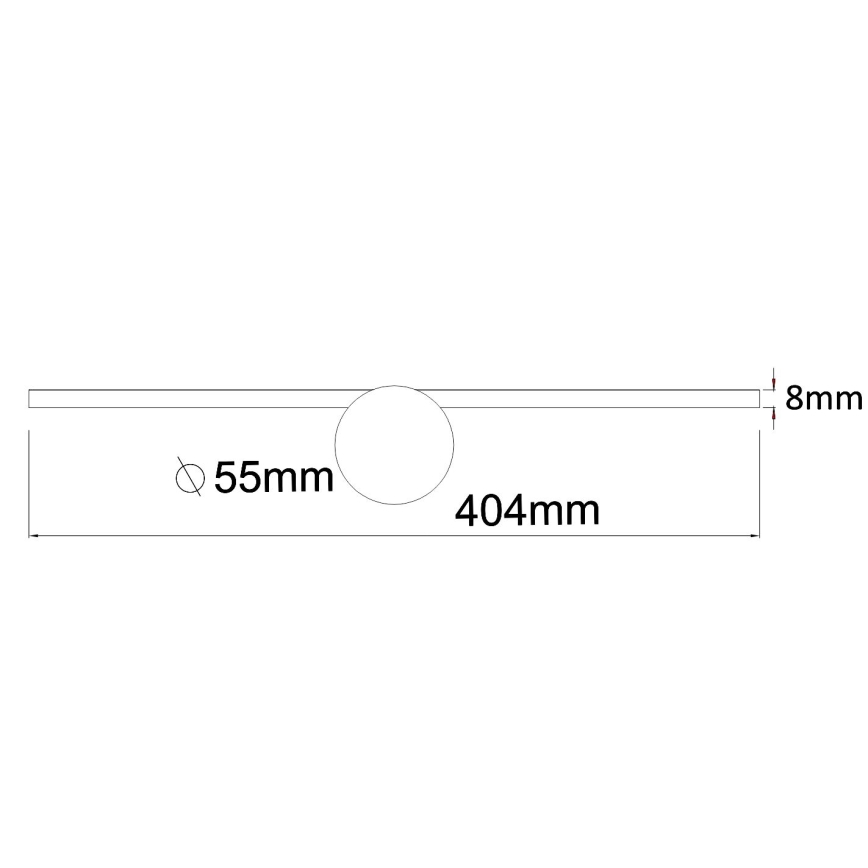 Zuma Line - LED spejllampe til badeværelse LED/6W/230V 40 cm IP44 skinnende krom
