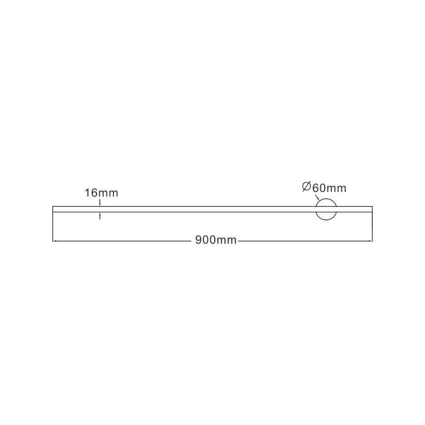 Zuma Line - LED væglampe LED/12W/230V 90 cm sort
