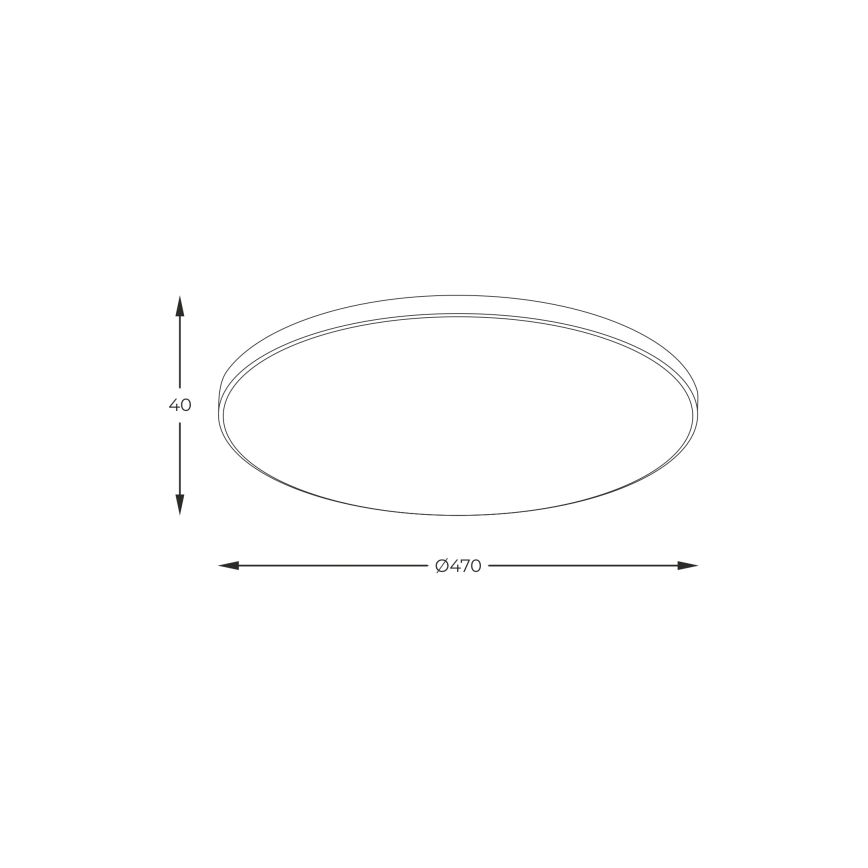 Zuma Line - LED-loftlampe LED/44W/230V Ø 47 cm guld