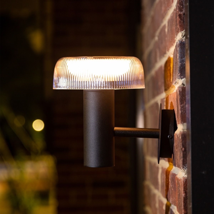 Zuma Line - Soldrevet LED væglampe LED/2,5W/2000 mAh IP44 sort